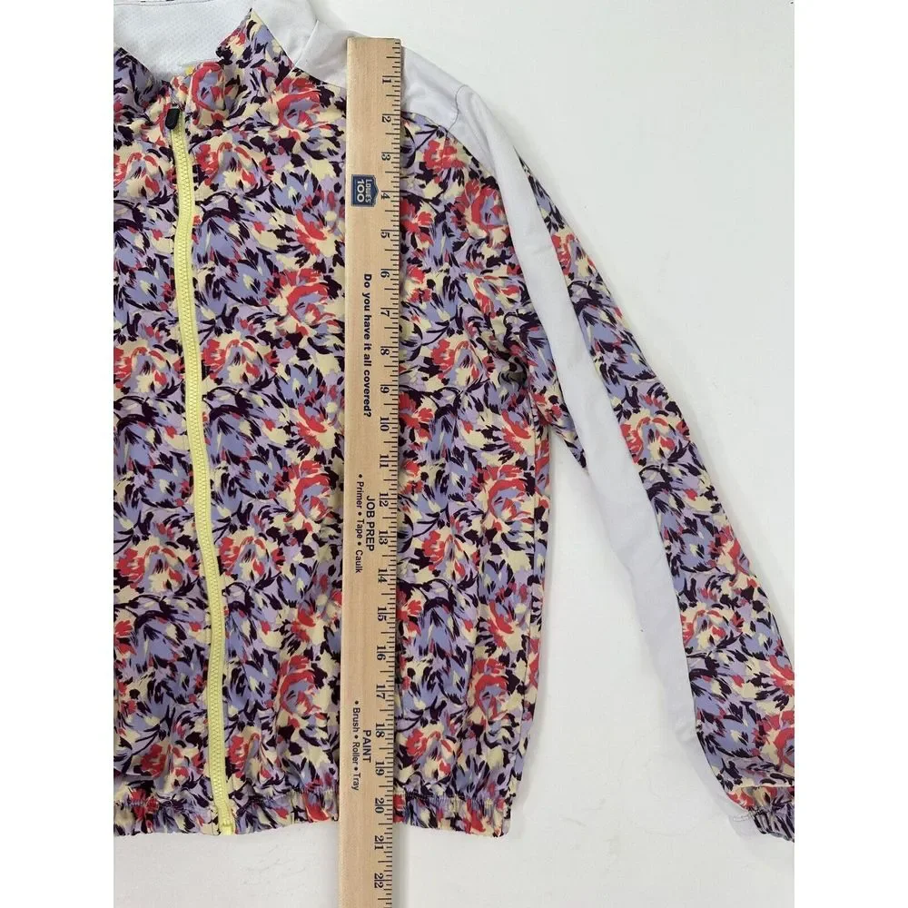 Zella‎ Jacket Girls XL 14/16 Full Zip Floral Lightweight Lined Multicolor